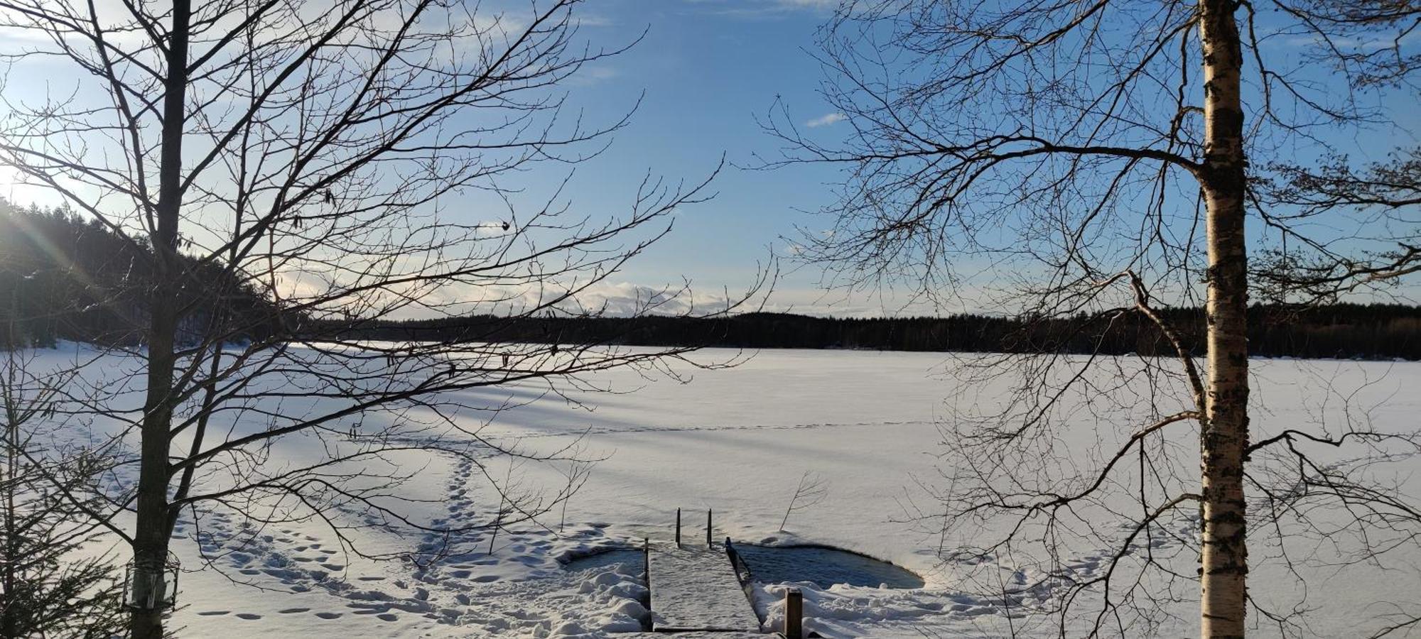 Lakeside Villa With Hole In The Ice Kangasniemi Экстерьер фото