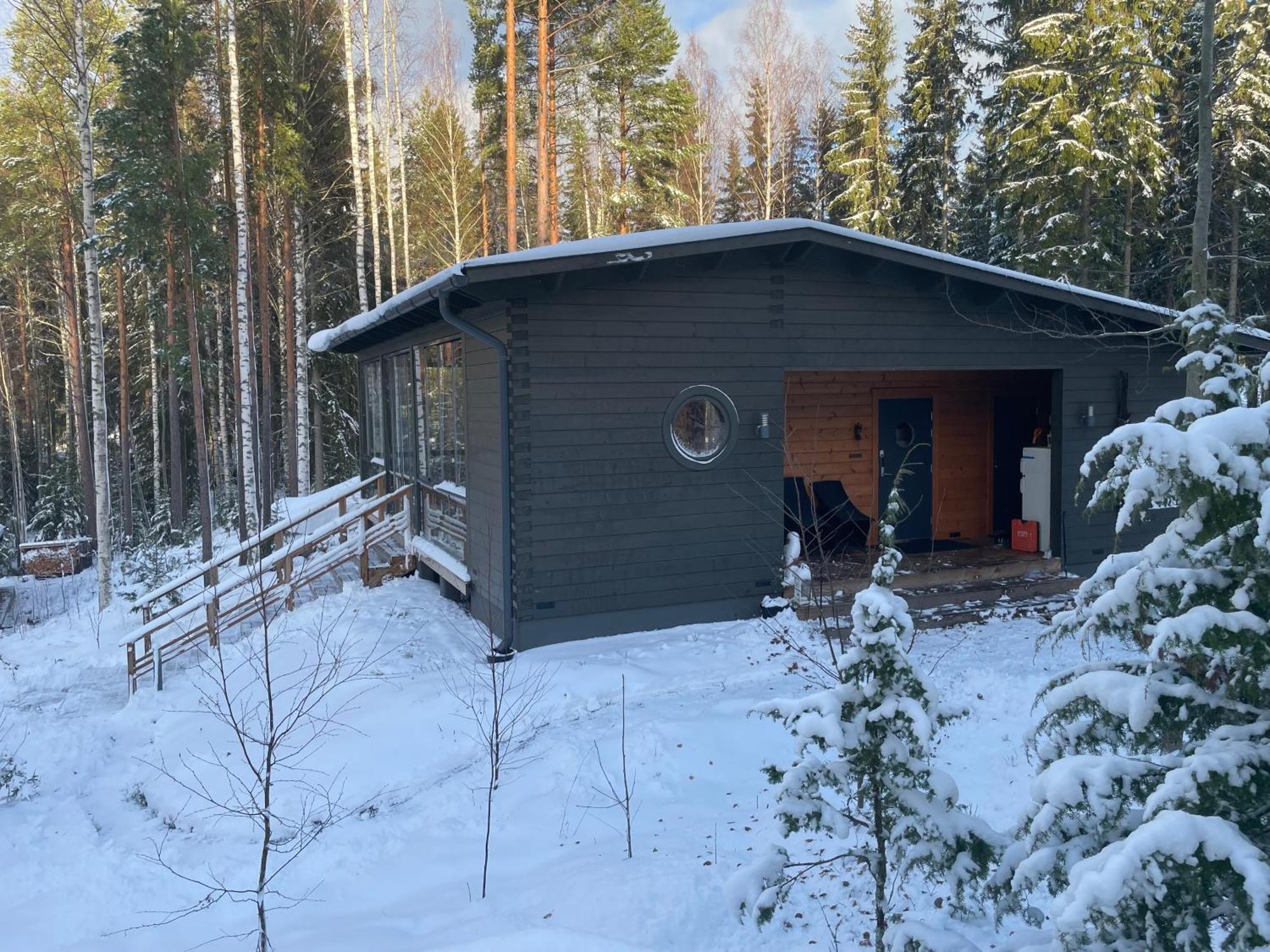 Lakeside Villa With Hole In The Ice Kangasniemi Экстерьер фото